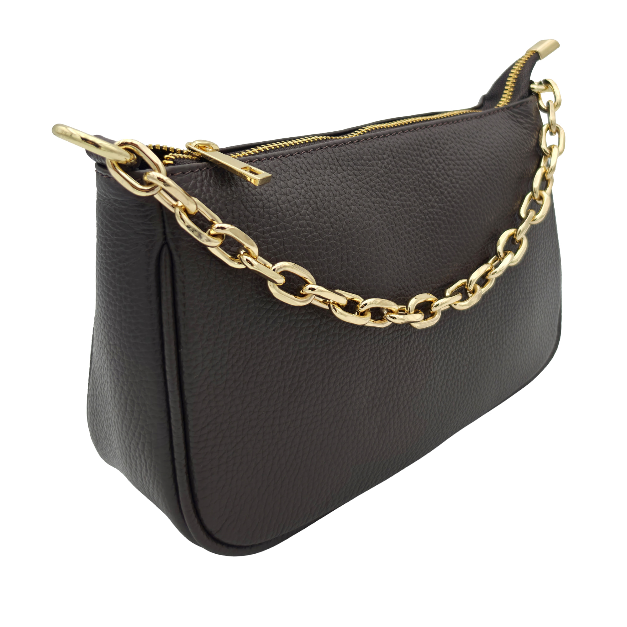 Borsetta a Tracolla Clutch in Vera Pelle Made in Italy