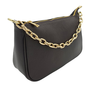 Borsetta a Tracolla Clutch in Vera Pelle Made in Italy
