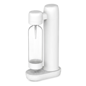 Máquina KT-168A para preparar agua con gas y bebidas carbonatadas en casa. Incluye botella de 1L.