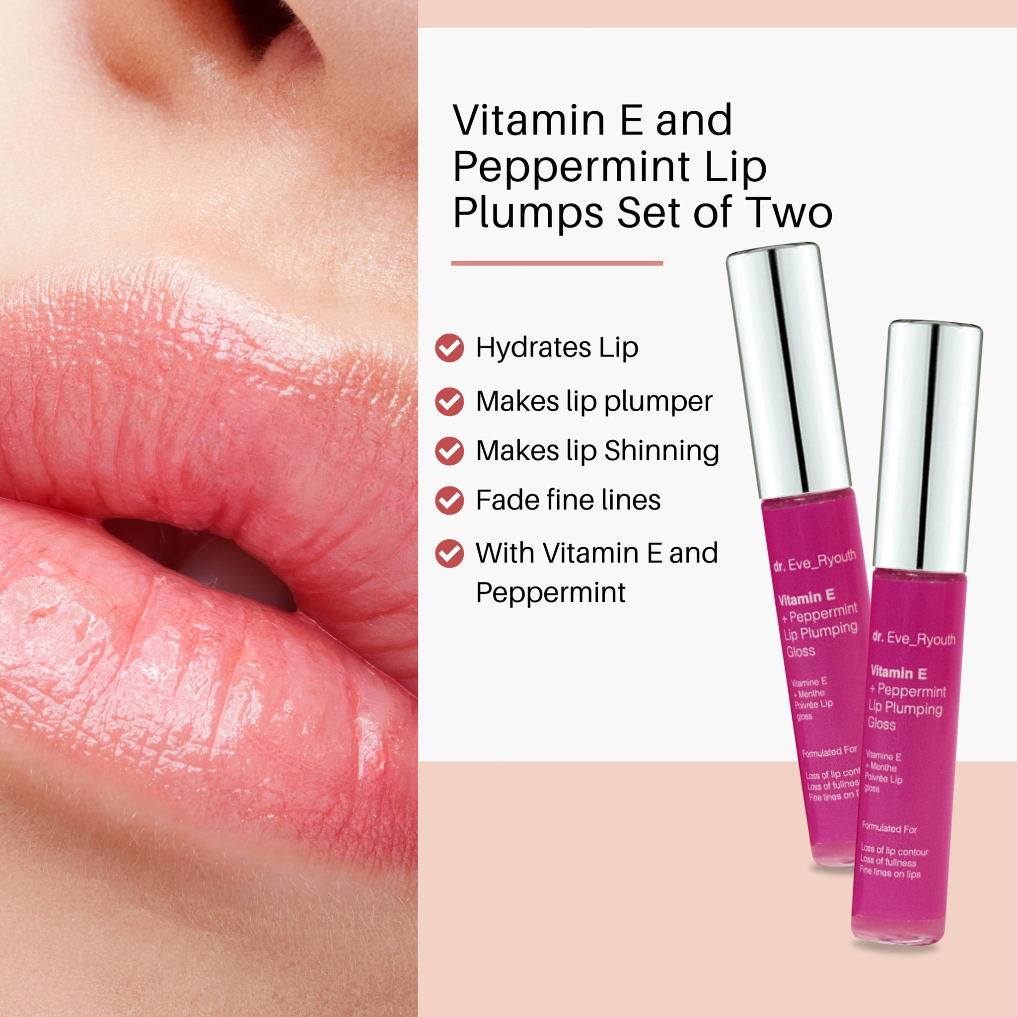 Dúo voluminizador de labios