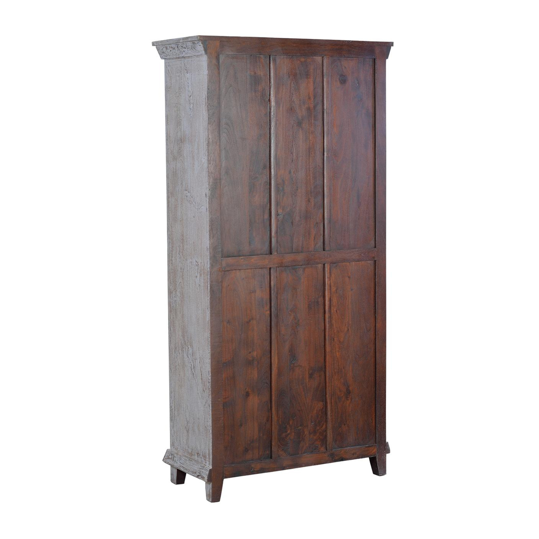 Armario de Madera de Mango 90 Cm Estilo Étnico Rústico