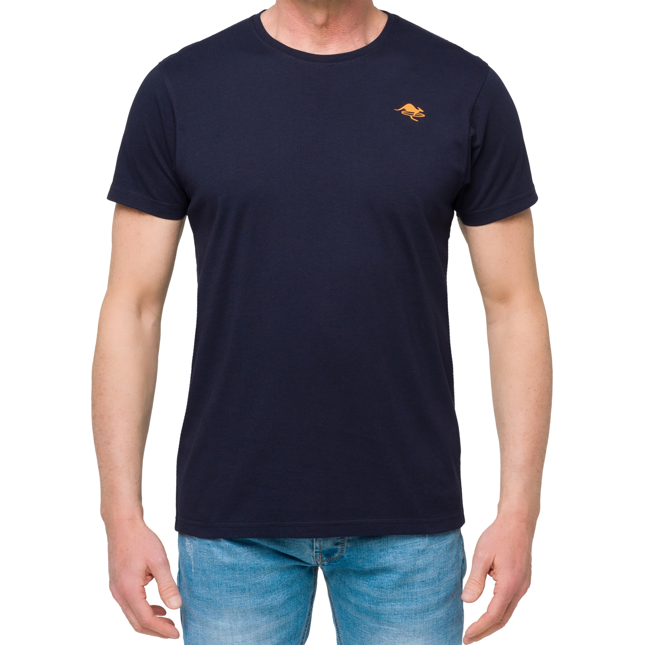 T-shirt in cotone 150 gr Hot Buttered Lizard Colore Blu Navy