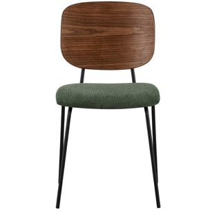 Lot de 2 chaises en velours côtelé - NAYA