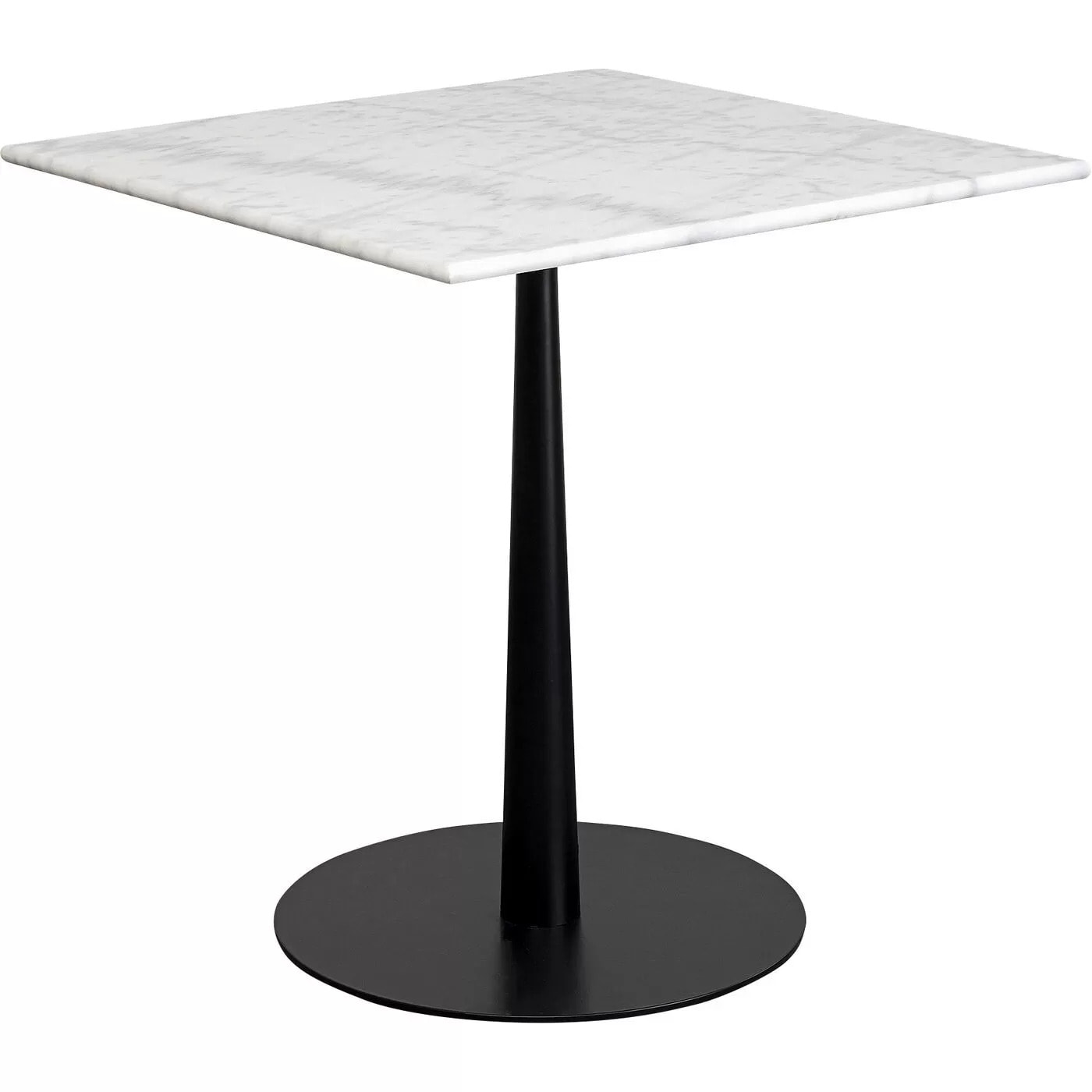 Table Bistrot Capri marbre blanc 70x70cm Kare Design