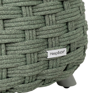 Pouf de jardin Obbae vert laurier