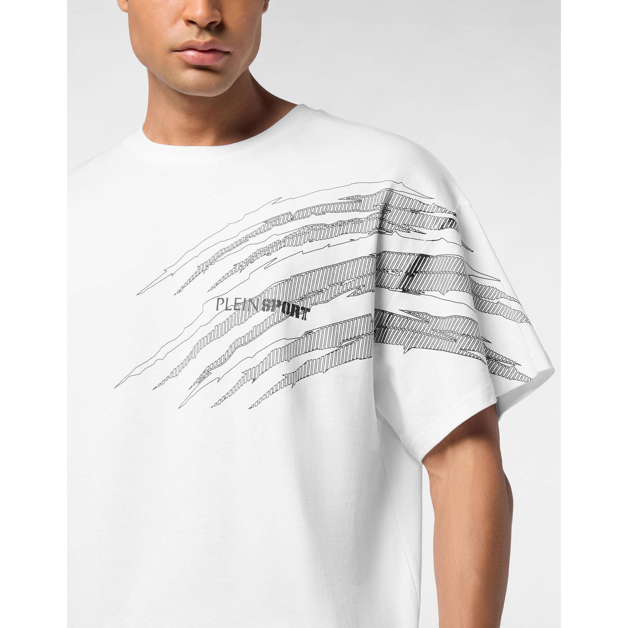 PLEIN SPORT Maglietta girocollo Ss SCRATCH