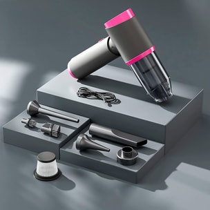 Aspirador y soplador de mano 5 en 1, con 5.000 pa, bateria de 2000mAh.