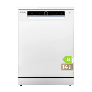Lavavajillas EVVO D5X, 14 Cubiertos, 8 Programas, Clase Energética B, Inox, Ancho 600 mm