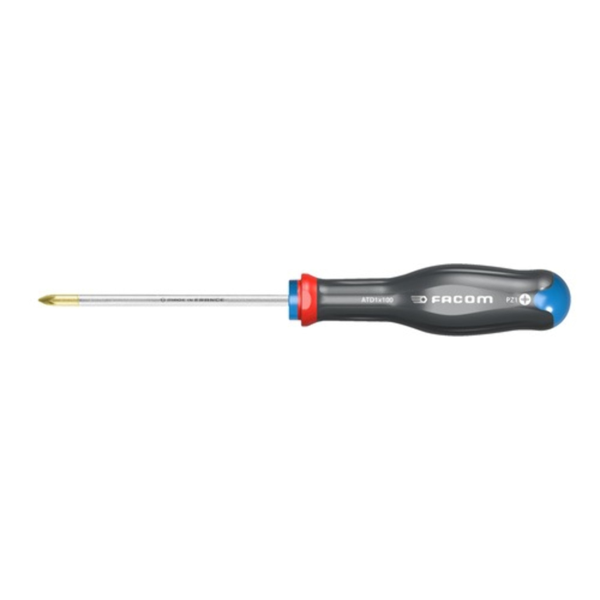 Tournevis Protwist pour vis cruciforme Pozidriv PZ 1x100 - lame ronde - FACOM - ATD1X100