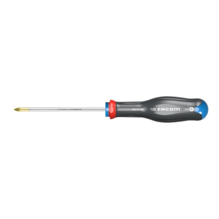 Tournevis Protwist pour vis cruciforme Pozidriv PZ 1x100 - lame ronde - FACOM - ATD1X100