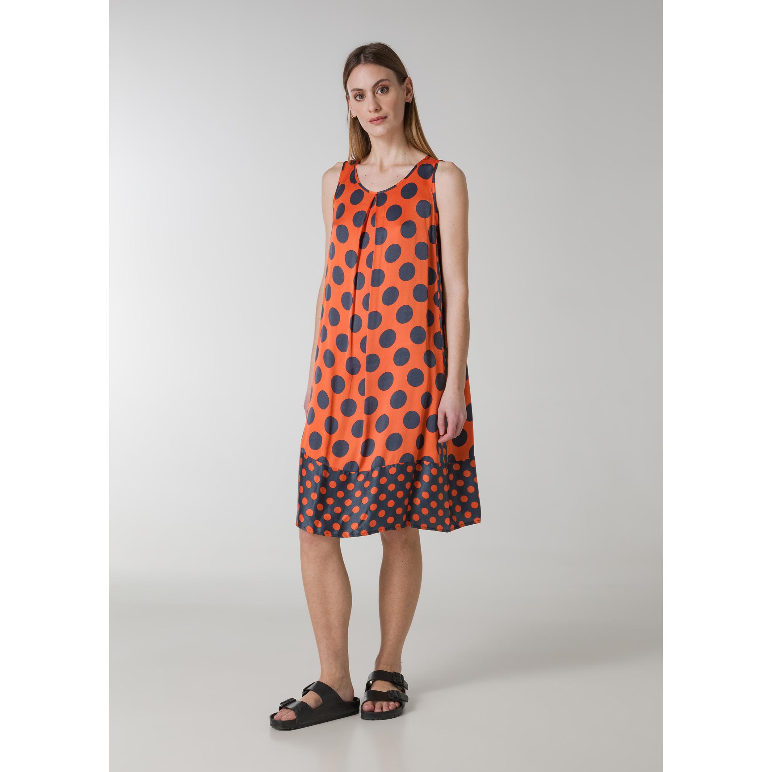 DEHA - Vestito midi SLEEVELESS DRESS POLKA DOT in Viscosa per donna