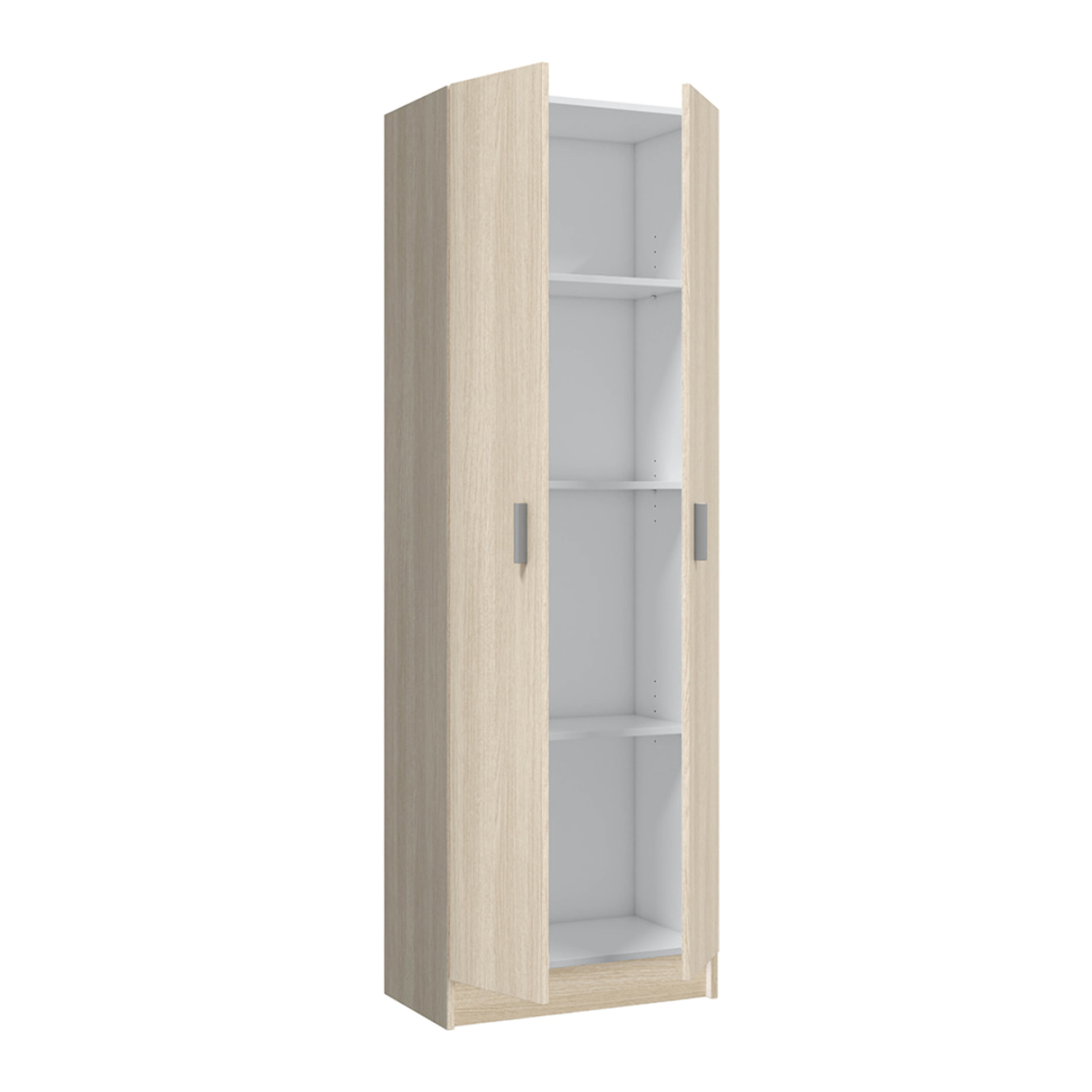 Armario Multiusos 2 Puertas 180x58x37 Cm Roble