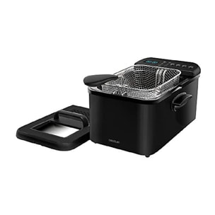 Cecotec Friteuse numérique Cleanfry Luxury 3000 Black. Design élégant en acier i