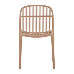 Set da 4 sedie da giardino in polipropilene tortora – Sintra