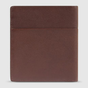 Piquadro Porta passaporto in pelle con portacarte di credito, schermato con protezione RFID