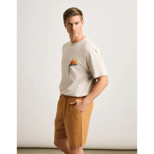 Camiseta Manga Corta Off White - Narama