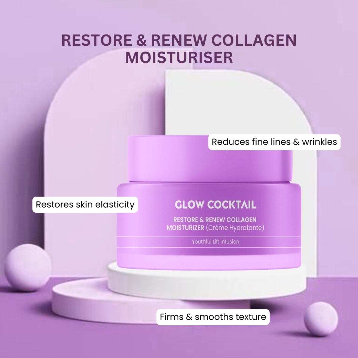 Crema renovadora de colágeno