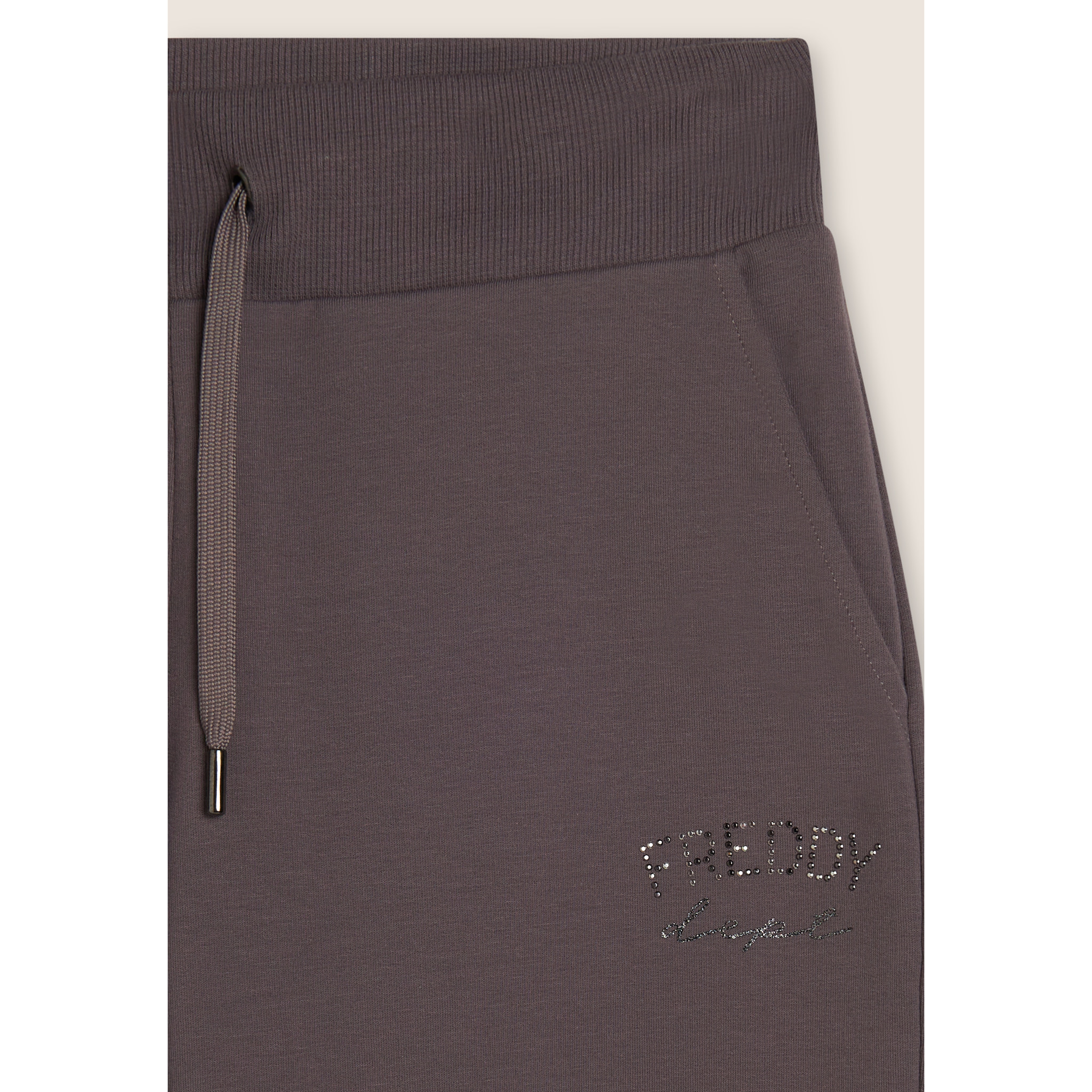 Pantaloni sportivi con fondo a polsino e coulisse