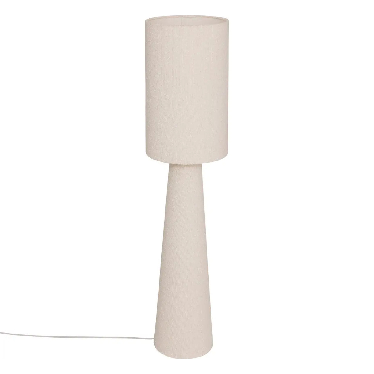Lampadaire droit secteur Solal blanc H124cm