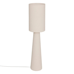 Lampadaire droit secteur Solal blanc H124cm