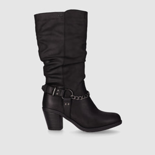 Botas - Negro - Tacón: 7 cm