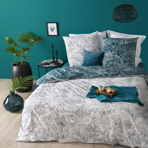 Parure de lit "Jungle" en coton 260x240 cm