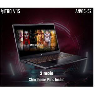 PC Gamer ACER Nitro 15,6" FHD 165Hz Intel Core i7 13620H Nvidia GeForce RTX 5060 16 Go RAM DDR4 SSD 512 Go