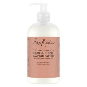 Après Shampooing Shea Moisture Boucles & Brillance à la noix de coco et à l'hibiscus (384ml)