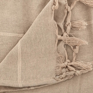Jeté de lit en coton - lin 230x250 cm