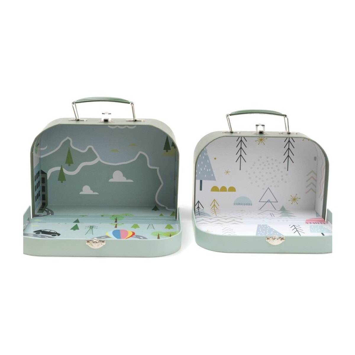 2 DECORATIVE SUITCASES - RECUERDO PARA EL BEBÉ