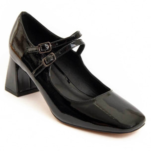 Zapato De Tacón - Negro - Altura: 6 Cm