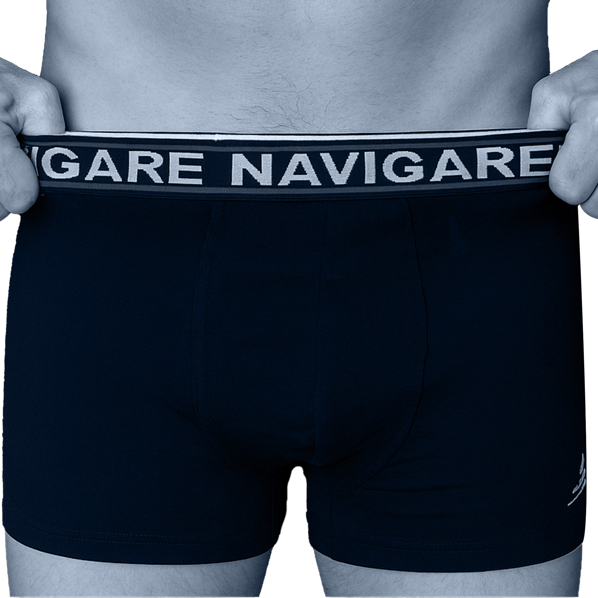 Boxer Uomo Navigare, Art.822 Assortito (2 Neri + 1 Blu + 1 Grigio) XL