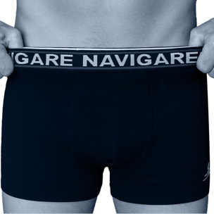 Boxer Uomo Navigare, Art.822 Assortito (2 Neri + 1 Blu + 1 Grigio) XL