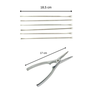 Ensemble de 2 ustensiles de cuisine pour crabes et homards Fackelmann Spécialités Culinaires