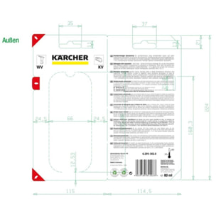 Détergent KARCHER vitres (4x20 ml)