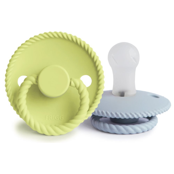 Frigg Pack 2 Chupetes Block Silicona Rope