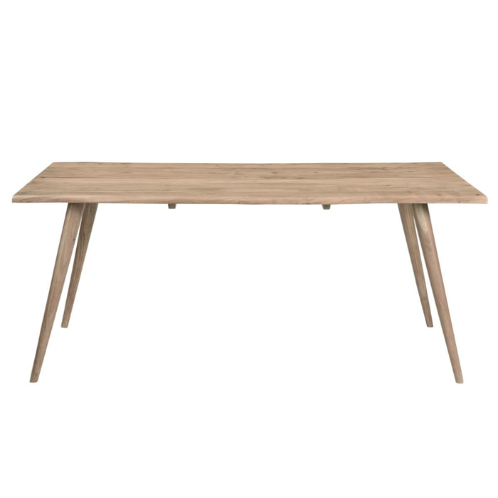 Table à manger rectangulaire en bois massif L175 cm SAVANA