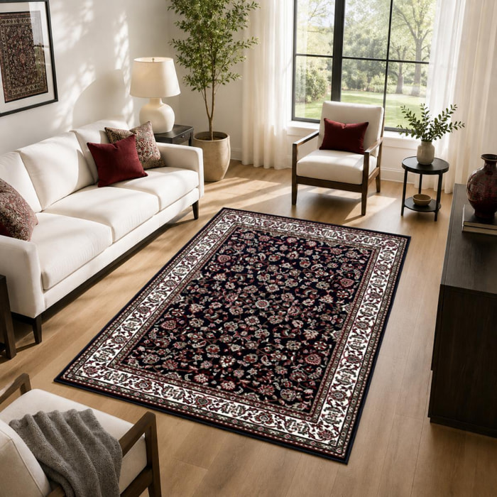 Tapis oriental tissé motif ancestral SILO