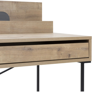 Bureau 1 tiroir effet chêne - ROSALY