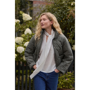 Giubbotto Gadea verde bosco con logo Polo Club