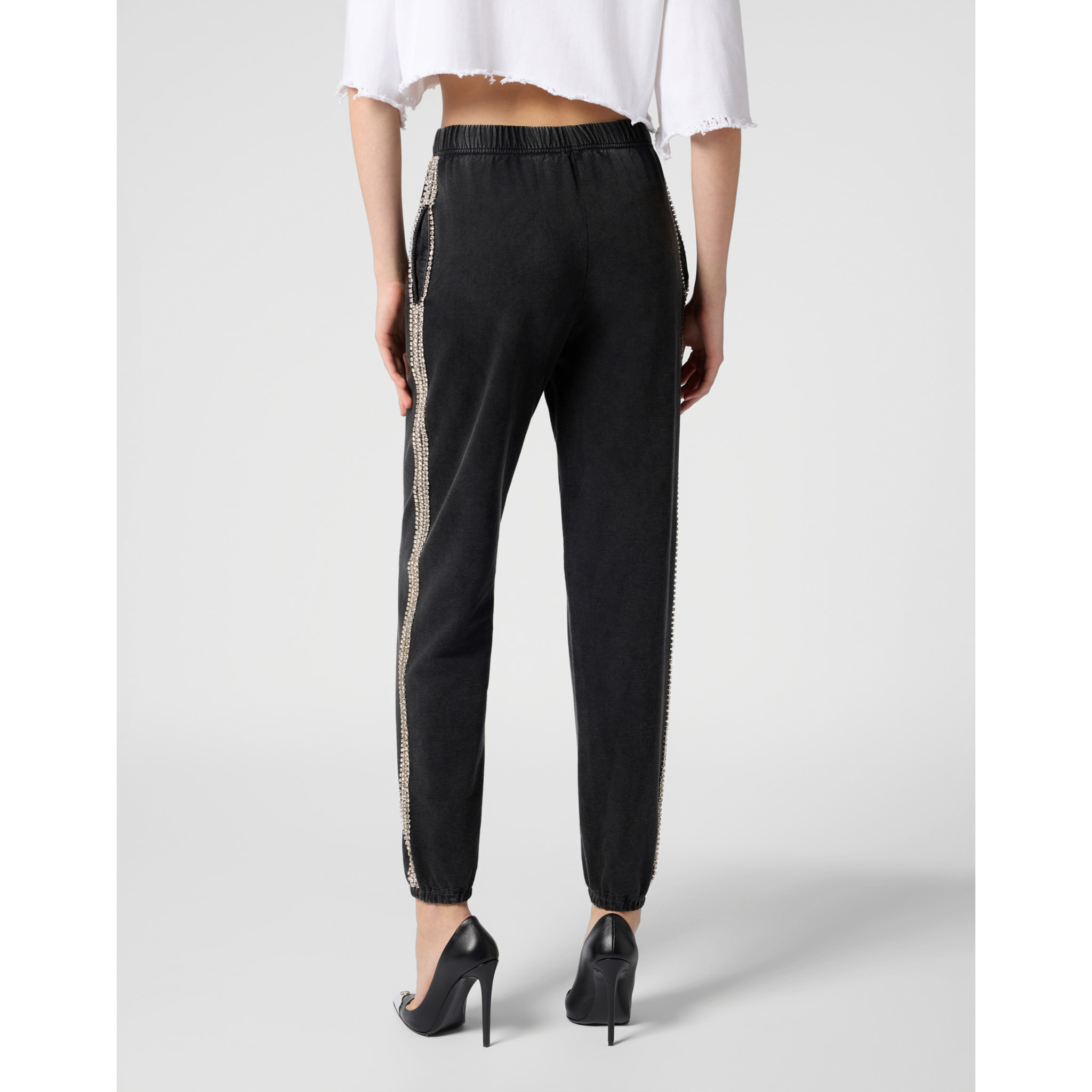 PHILIPP PLEIN Cotton Joggers Strass