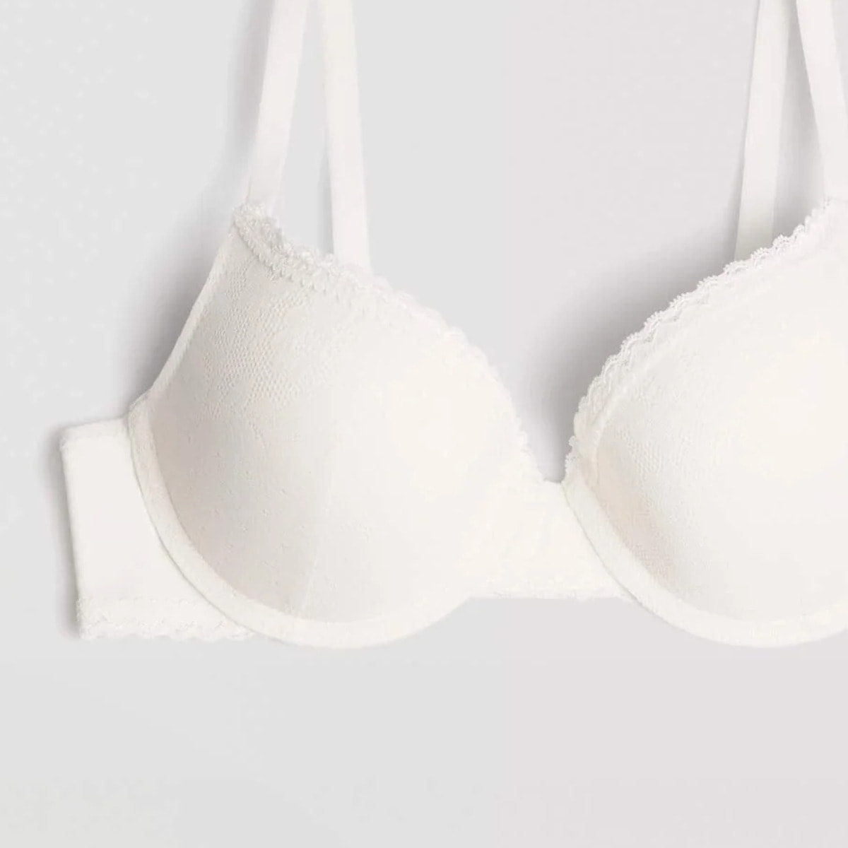 Reggiseno push-up avorio, coppe B e C