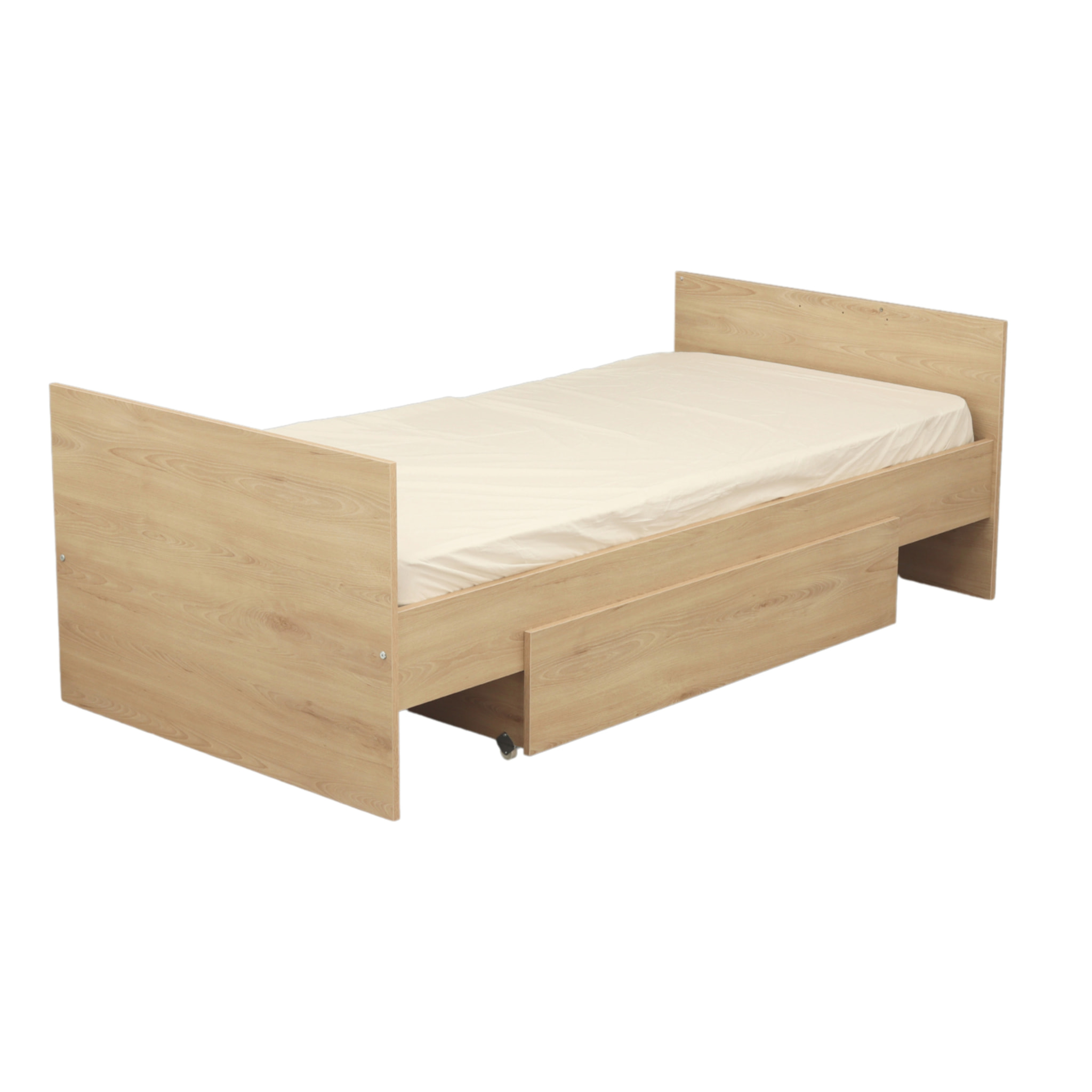 Tiroir pour lit bébé combiné évolutif décor bois hêtre