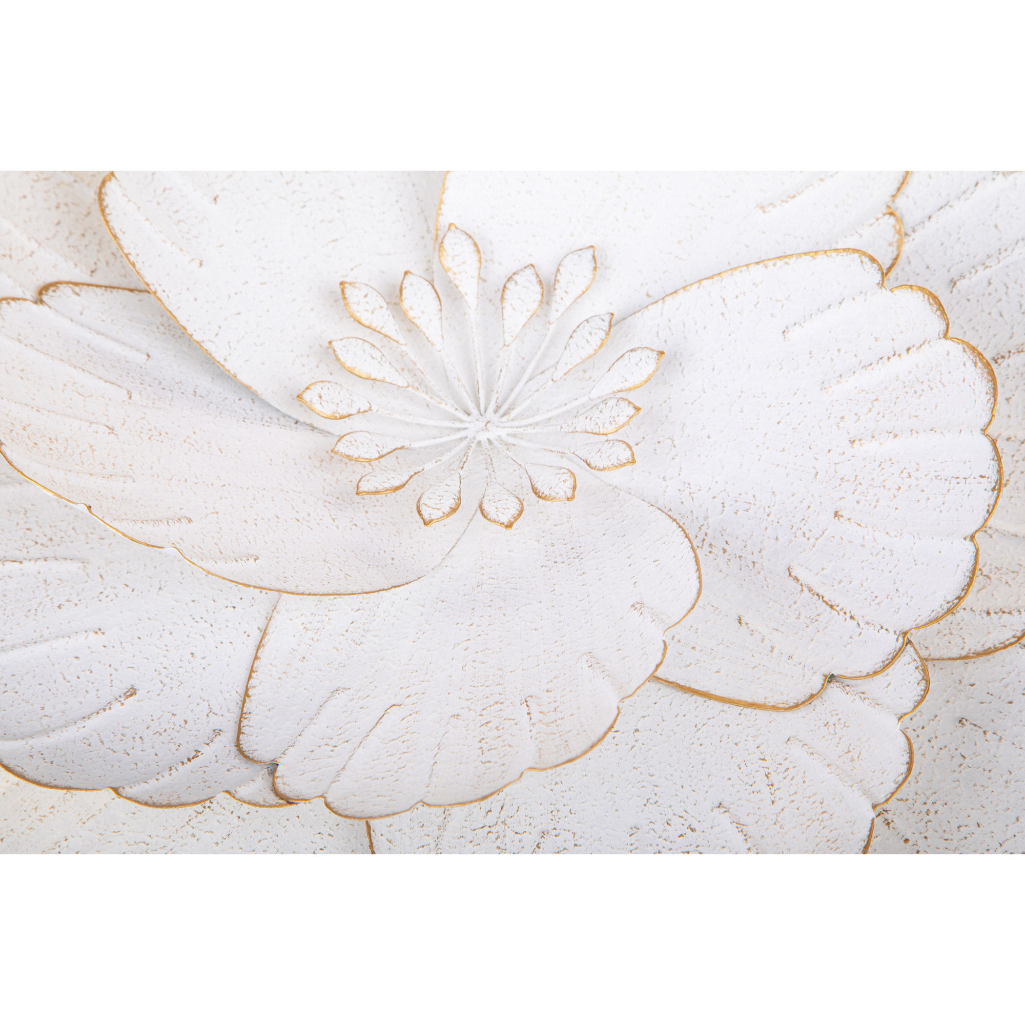 Fiore Metallo Da App 56 Cm - Pezzi 1 - 56,5X10X54cm - Colore: Dorato - Bianchi Dino - Decori Casa E Complementi