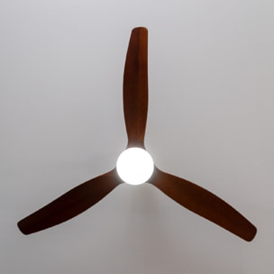 Cecotec Ventilador de techo con luz EnergySilence Aero 5275 White&BlackWood Ceco