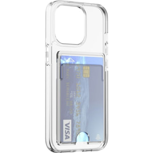 Coque BIGBEN CONNECTED iPhone 14 Pro transparent porte-cartes