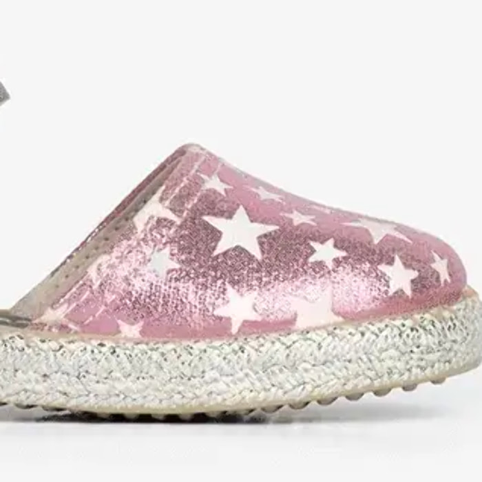 Conguitos - Sandali estivi in juta con zeppa per bambina comodi