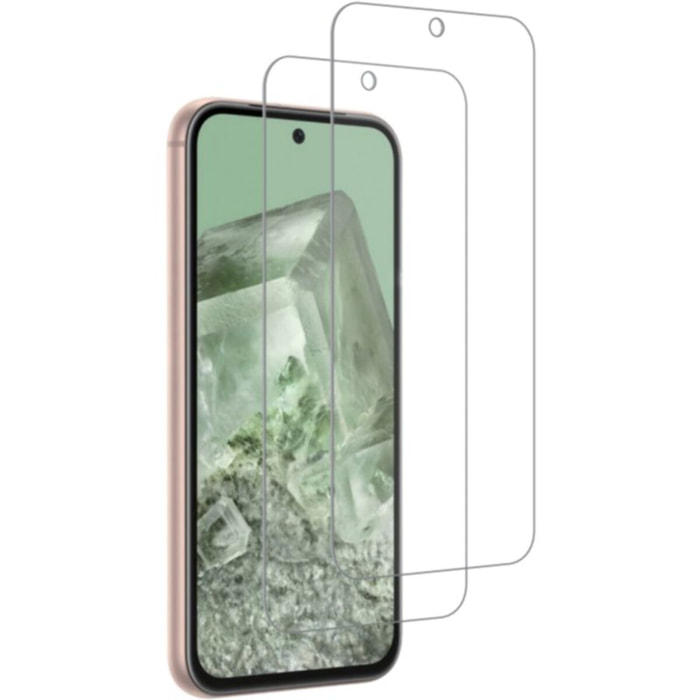 Protège écran ESSENTIELB Google Pixel 8A verre trempé x2