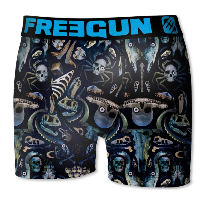 calzoncillo boxer freegun modelo spiderskull para niño multicolor
