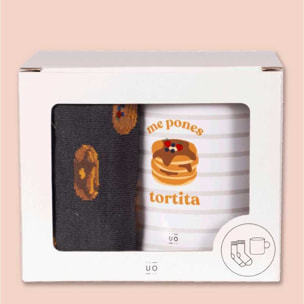 Kit Taza + Calcetines "Me pones tortita"